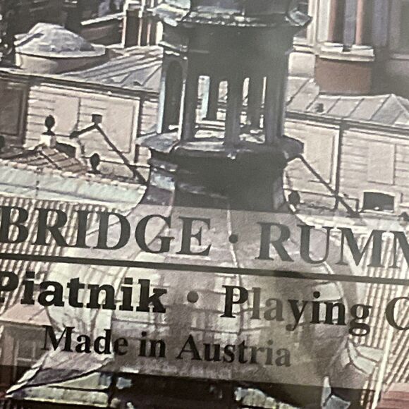 Piatnik Prague Souvenir Double-Deck Playing Cards SEALED Bridge Rummy Canasta - Picture 7 of 7